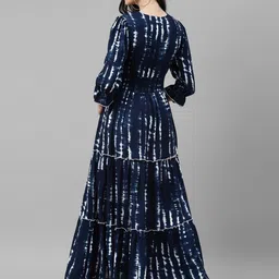 Krunal Raiyani Women Abstract Printed Daily Anarkali Kurta image 2