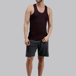 AMUL COMFY Men Pack Of 6 Plain Cotton Sleeveless Innerwear Vests image 5