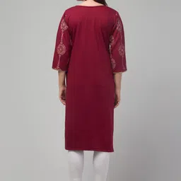 Trend Level Women Printed Woollen Kurta image 3
