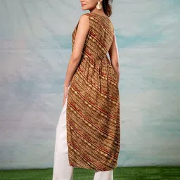 Juniper Women Ethnic Motifs Printed Straight Kurta image 5
