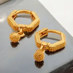 SHREE KRISHNA SHOPPING Gold-Plated Brass Earrings-picture-20