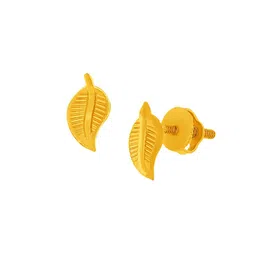 WHP JEWELLERS Striking Leaf 22 KT Earring For Women. image 2