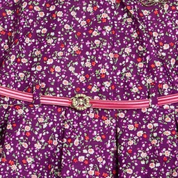 Camey Floral Print Net Fit & Flare Dress image 2