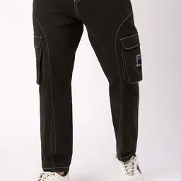 Beyoung Men Relaxed Tapered Fit Cargos Trousers-picture-29