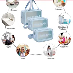 ANKIT INTERNATIONAL Sea Green Set of 1 Water Resistant Makeup Organiser Organisers image 3