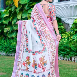 Anouk Rustic Ethnic Motifs Zari Sungudi Saree image 2