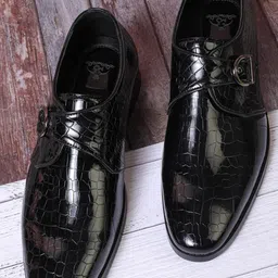 MILLE DOLLARI Men Textured Formal Monk Shoes-image-53