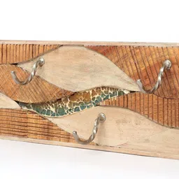 Exotic India Brown & Beige 22" Designer Hanger Wall Hanging image 4