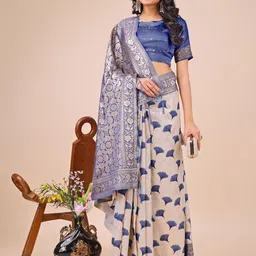 Kalista Woven Design Zari Saree image 4