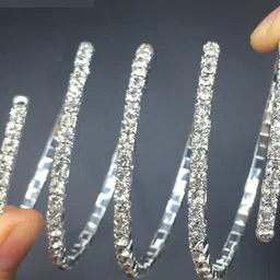 ZIVOM Women Silver-Plated Bracelet image 3
