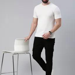 CINOCCI Men Relaxed Cargos Trousers image 5