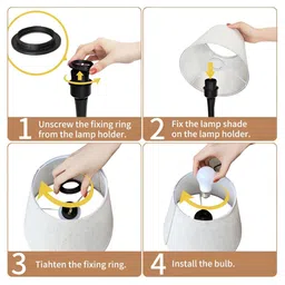 Homesake Green Textured Metal Industrial Cylindrical Shaped Table Lamp with Bulb image 2