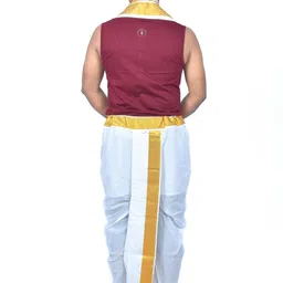 TUNI MANI Men Printed Cotton Dhotis image 4