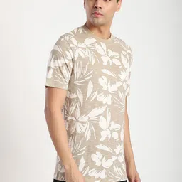 R&B Men Floral Printed T-shirt image 5