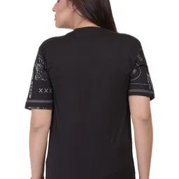 SHAUN Women Typography Printed T-shirt image 3