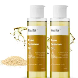 Usables ORGANIC Set Of 2 100% Pure Sesame Oil For Hair Skin & Body Massage Oil- 100ml Each-picture-15