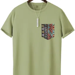 CLAFOUTIS Men Solid Round Neck Cotton Oversized T-shirt-picture-10