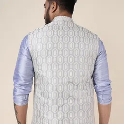 W & G Woven Design Nehru Jacket image 2