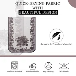 Aura Brown & White Cotton Sofa Cover image 3