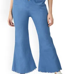 Ira Collections Women Comfort Boyfriend Fit Mid-Rise Stretchable Jeans-image-95