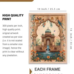 walllane Traditional Wall Art With Frame Home Decor Wall Painting For Living Room Office Bedroom image 5