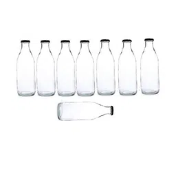 SOMIL Set Of Transparent Glass Water Bottle image 5