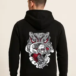Be Crazy Men Hooded Graphic Printed Straight Pullover Sweatshirt-picture-36