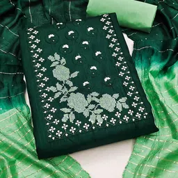 SAINOOR Embroidered Pure Silk Unstitched Dress Material-picture-26