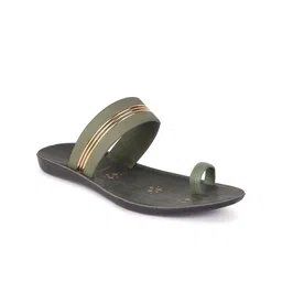 PENNEN Women Striped Lightweight One Toe Flats-picture-45