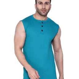 Blisstone Men Henley Neck Slim Fit T-shirt-image-10