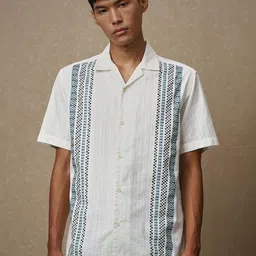 4 TRIPLE O FIVE O BY MUFTI Men Relaxed Fit Vertical Striped Cotton Casual Shirt-picture-32