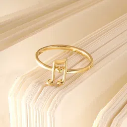 Mia by Tanishq Women14KT Gold Harmonic Beat Ring Gold -1.35 g-picture-34
