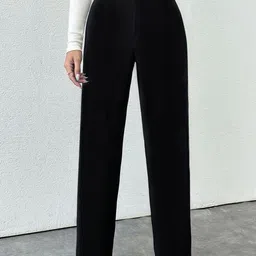 BAESD Women Relaxed Straight Leg High-Rise Trousers-picture-29