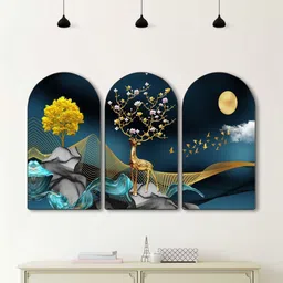 Livin'luxe Blue MDF Other Wall Paintings-picture-51