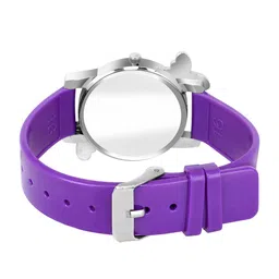 Gopal Shopcart Women Printed Round Dial Analogue Watch 328 BLK PUR Fosil image 2