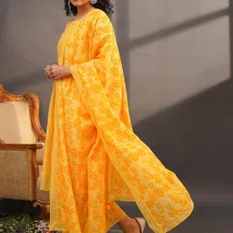 JAYPORE Printed Cotton Silk Dupatta with Thread Work-picture-23