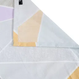 Arrabi White & Yellow Printed 8-Seater Table Cover image 2