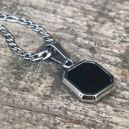J.S ENTERPRISES Unisex Square Pendants with Chains-picture-4