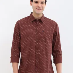 Allen Solly Men Custom Spread Collar Micro Ditsy Printed Cotton Casual Shirt-picture-34