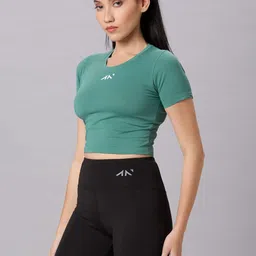 AESTHETIC NATION Brand Logo Crop Top-picture-27