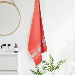 LIBERTY TOWELS Rose & Peach-Coloured 1 Printed 420 GSM Bath Towel image 3
