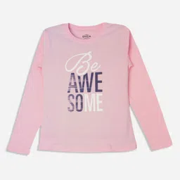 Bodycare Girls Typography Printed Applique T-shirt-picture-47