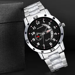 WATCHSTAR Men Dial & Stainless Steel Straps Analogue Watch DD aveo steel BlackWC-picture-25