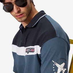 The Souled Store Men Polo Collar Pockets T-shirt image 2