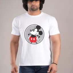 HESHA Graphic Printed Round Neck Cotton Regular Fit T-shirt-picture-33