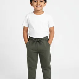 Orange Sugar Kids Unisex Winter Fleece Joggers-image-74