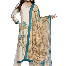 N.B.F Fashion Women Floral Printed Regular Kurta with Trousers & With Dupatta-picture-42