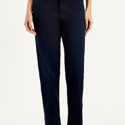 Levis Women Classic Straight Fit High-Rise Front Seam Stretchable Jeans-image-24
