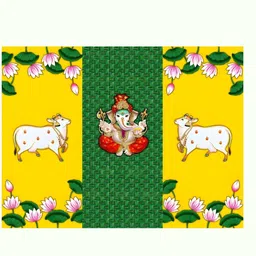 Aura Yellow & Green Ganesh Wall Backdrop-picture-14