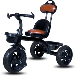 maaluv Tricycle Dual Storage Basket Tokri With Bell Safety Guardrail Seat_Model_ML 107_for Kids|Boys|Girls Age Group 2-5 Years Tricycle image 1